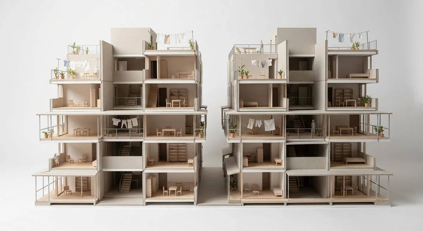 A generated section model of Conjunto Habitacional Jardim Colombo (Paraisópolis)