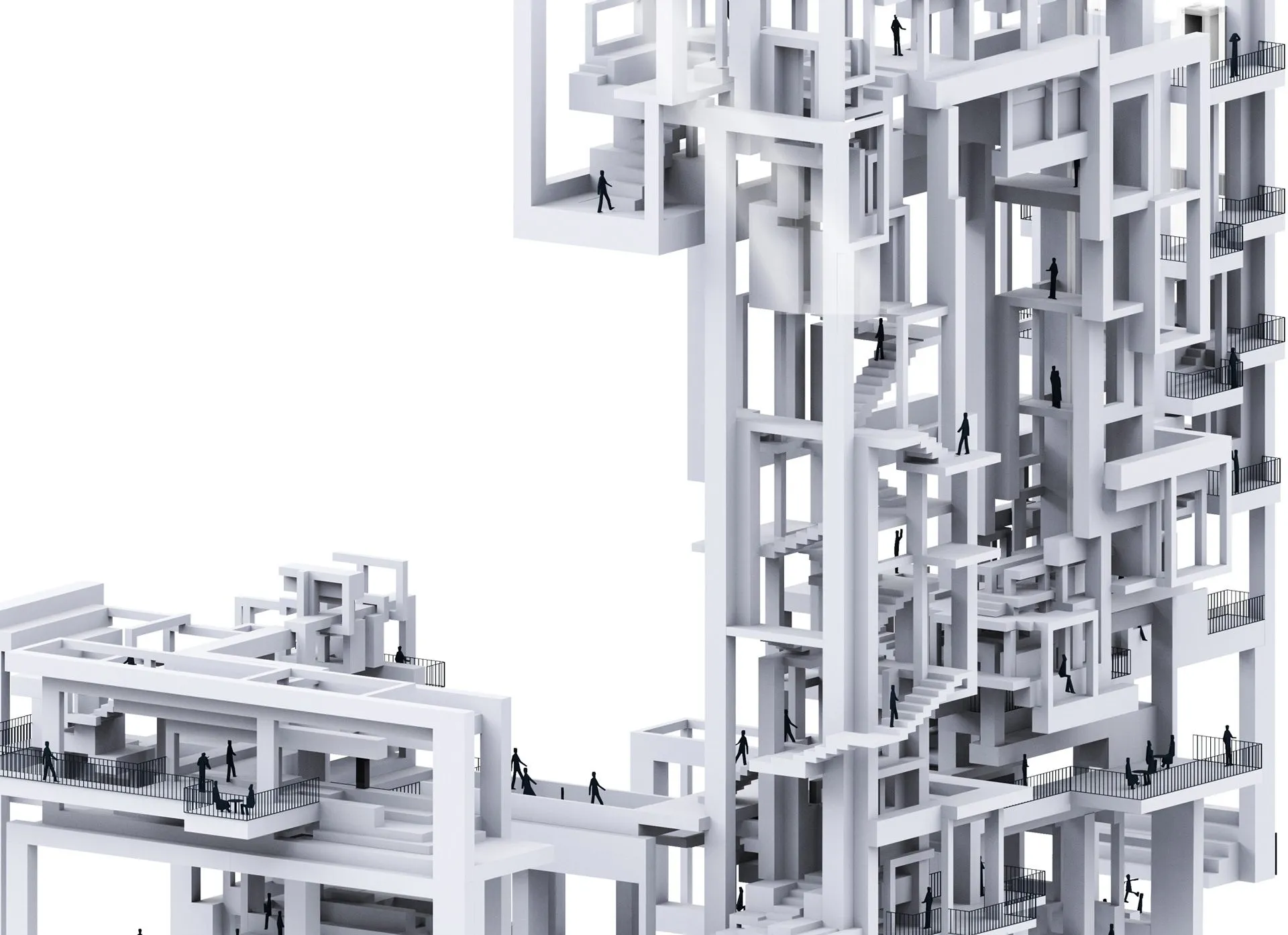 The Enframes model of stacked frames