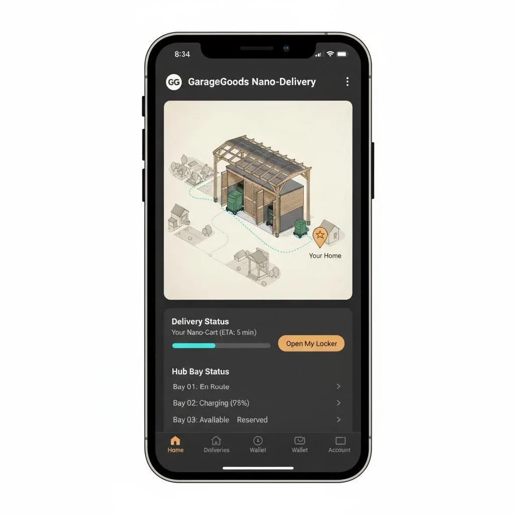App demo of GarageGoods: converting a garage into a compliant cottage-food space
