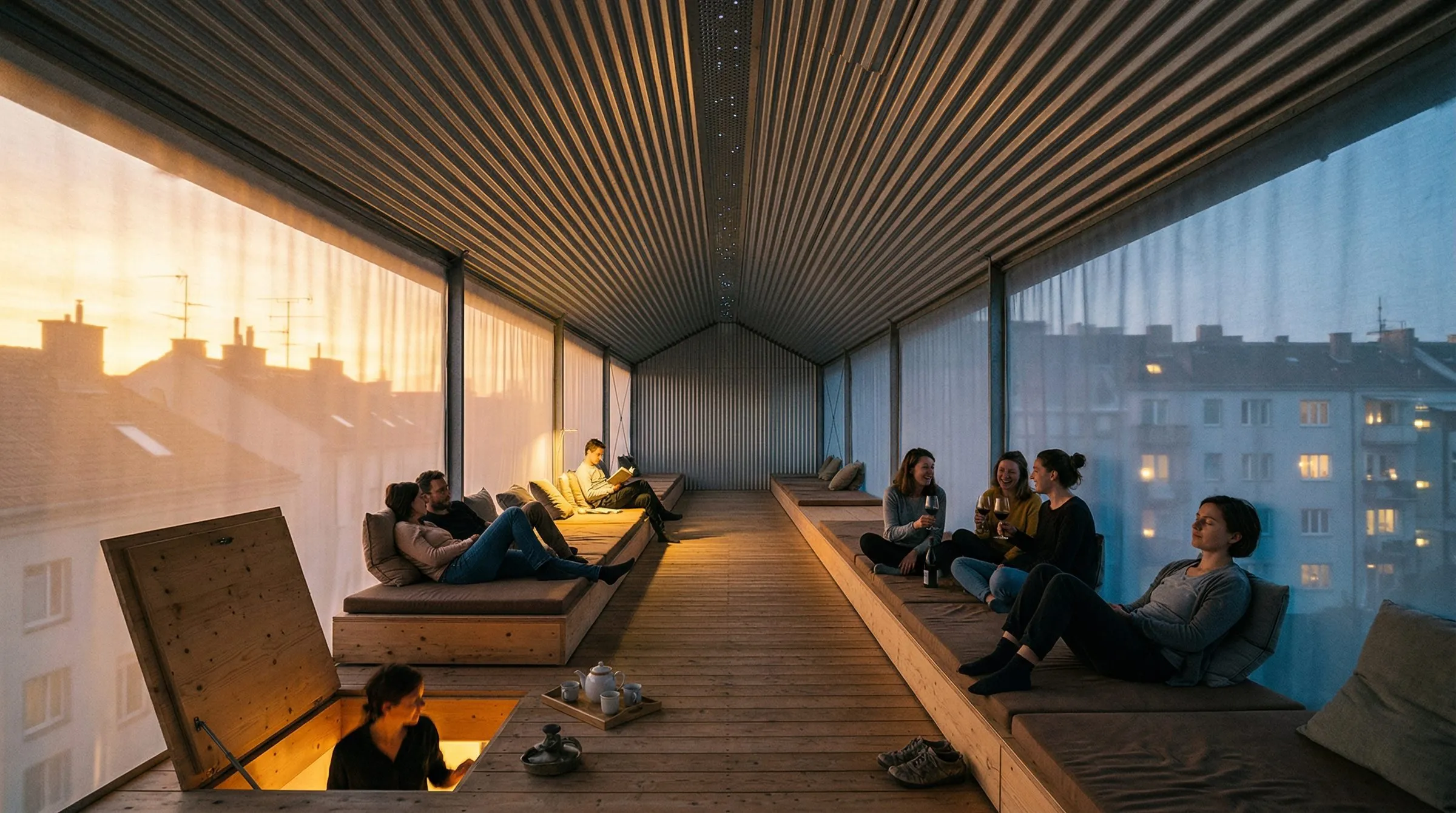 Light weight roof top extension