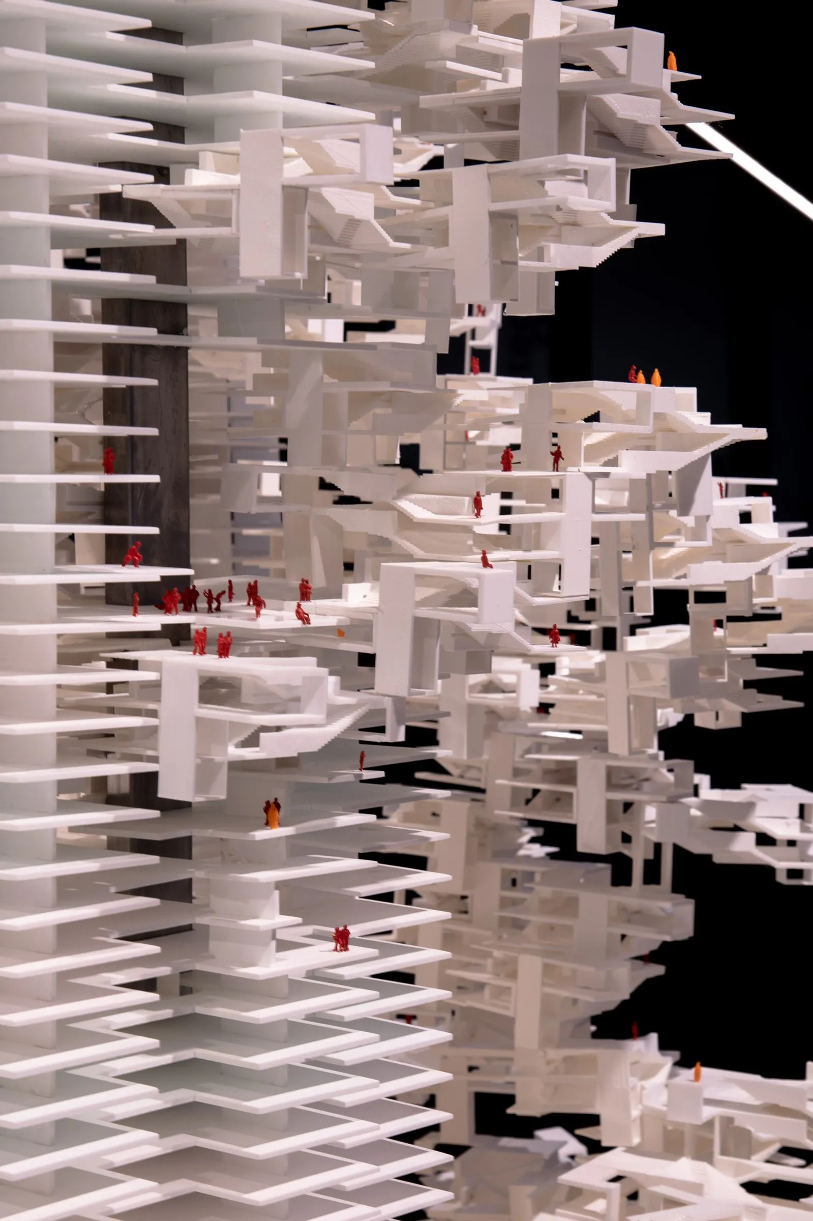 The Slabrose model of layered slabs