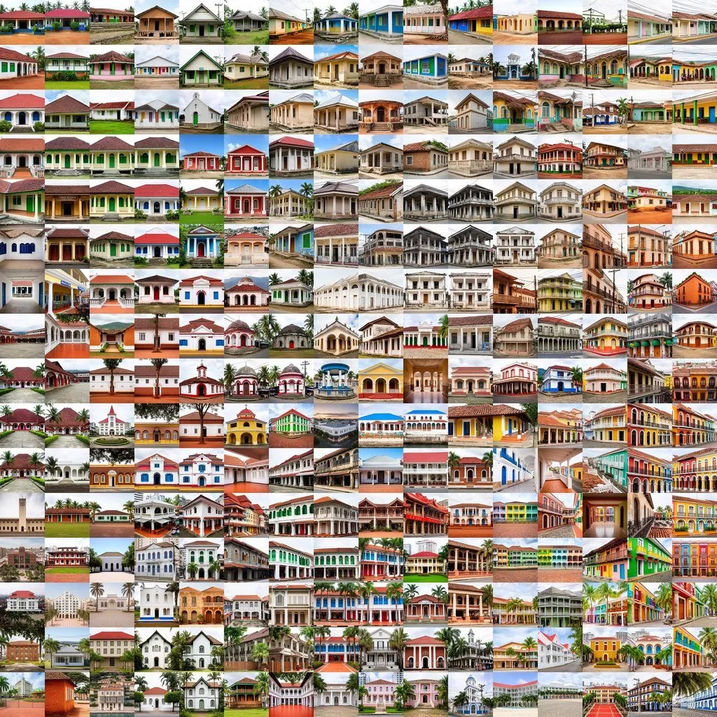 Detail of the atlas: a region of arcaded squares