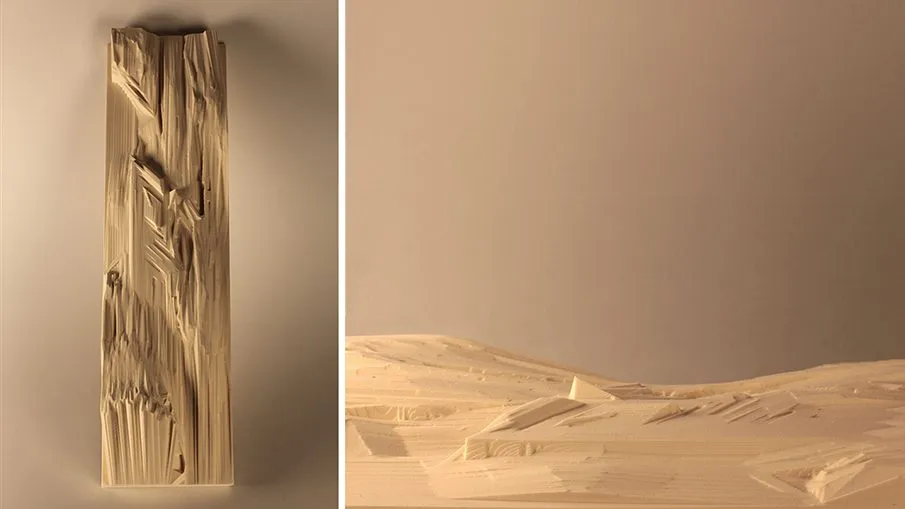 A student model of scattered paper elements
