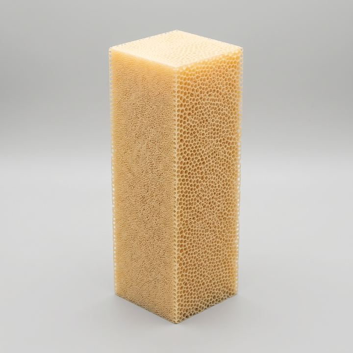 Rendered sample plate of Al₄MnS₈Zn