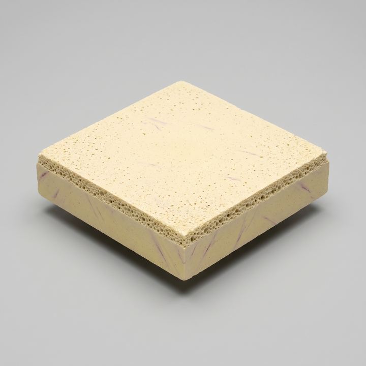 Rendered sample plate of Bi₄La₃Li₁₂Nd₅O₄₈W₈