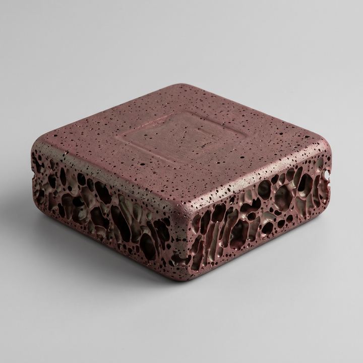 Rendered sample plate of Cu₂La₆S₁₄Ti₂