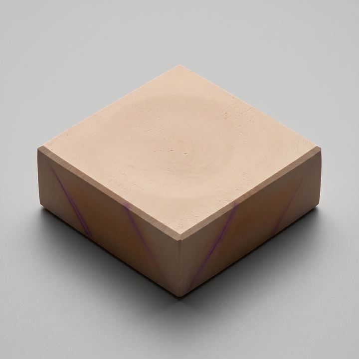 Rendered sample plate of Fe₄O₂₀Pr₄Ti₄
